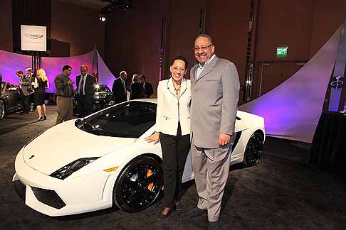 Salone di Detroit - Lamborghini e Bill Perkins, Vice Chairman del salone di Detroit